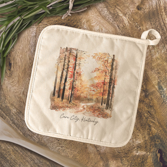 Fall Hike - Custom Cotton Pot Holder