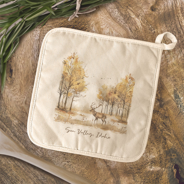 Early Fall Buck - Custom Cotton Pot Holder