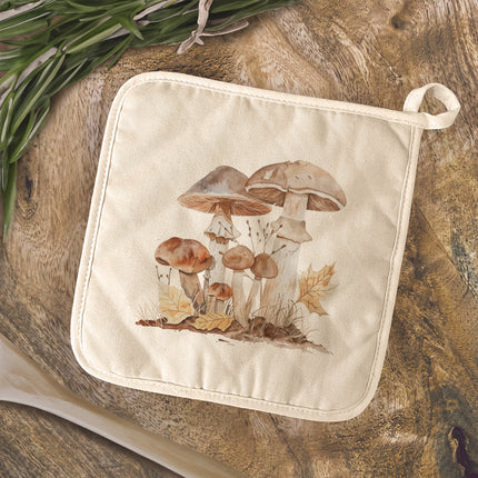 Mushroom Bunch - Customizable Cotton Pot Holder