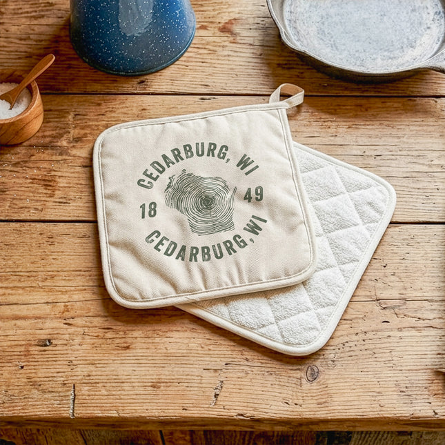 Tree Ring State - Custom Cotton Pot Holder