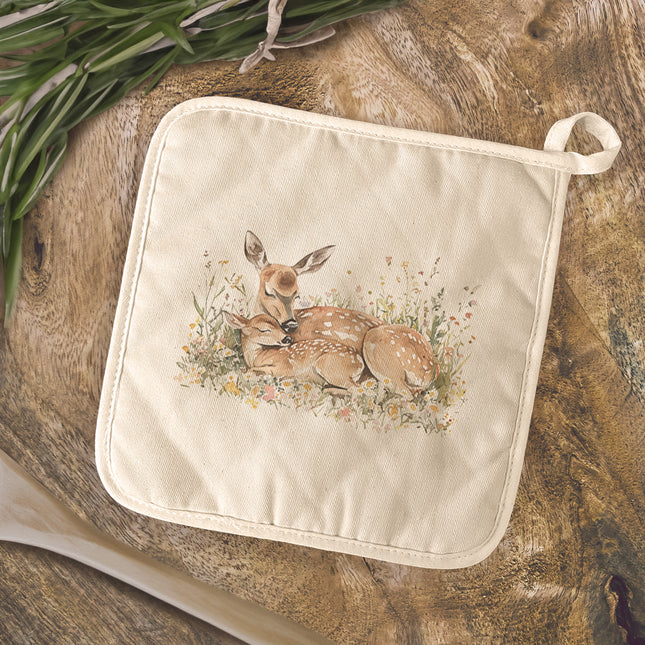 Doe & Fawn - Spring Cotton Pot Holder