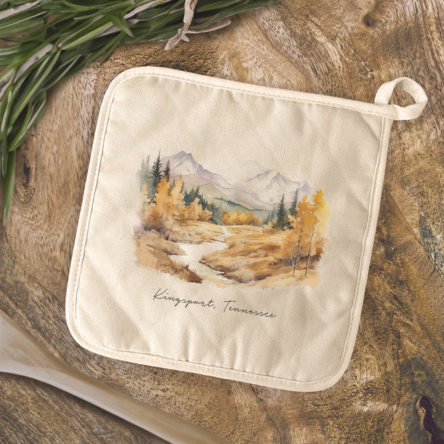 Autumn Mountain Scene - Custom Cotton Pot Holder