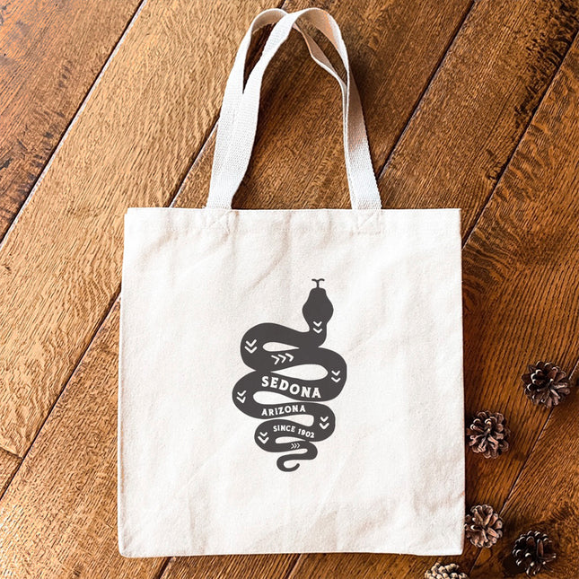 Snake Silhouette - Custom Canvas Tote Bag