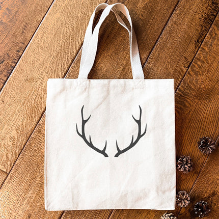 Antlers - Customizable Canvas Tote Bag