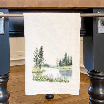 Calm Waters - Spring Cotton Tea Towel