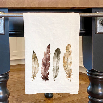 Four Feathers - Customizable Cotton Tea Towel