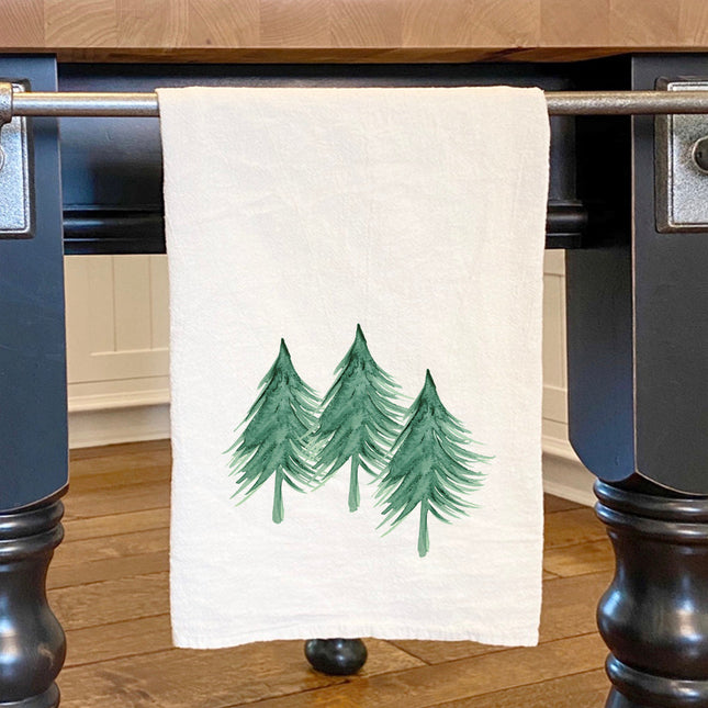 Three Trees - Customizable Cotton Tea Towel