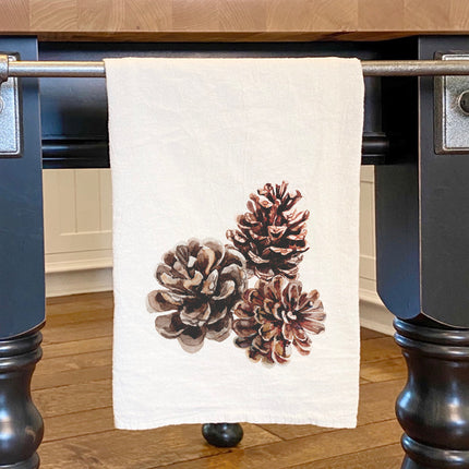 Pinecones - Customizable Cotton Tea Towel