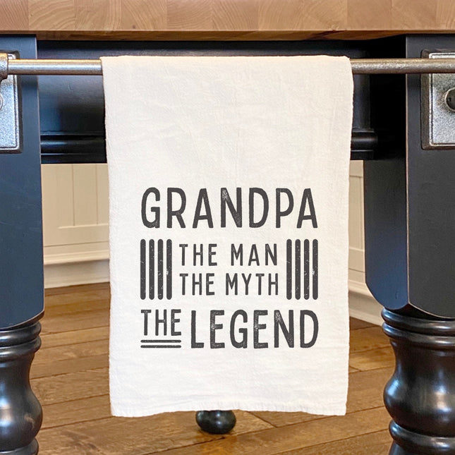 Grandpa The Legend - Father's Day Cotton Tea Towel
