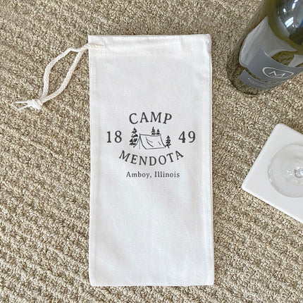The Custom Campground - Custom Canvas Wine Bag