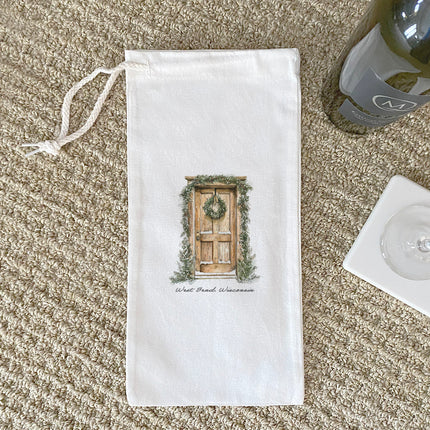 Pinehaven Door - Custom Canvas Wine Bag