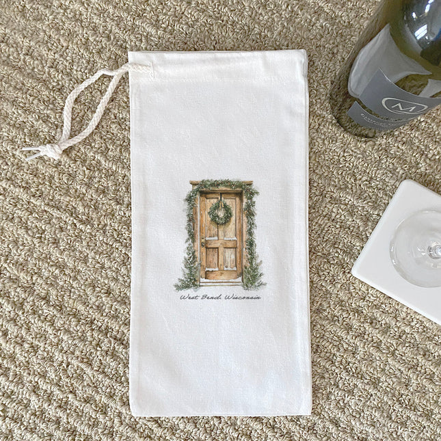 Pinehaven Door - Custom Canvas Wine Bag