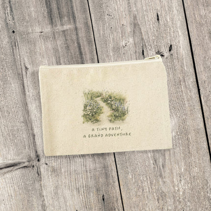 A Tiny Path - Spring Canvas Zipper Pouch