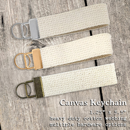 Feather - Canvas Key Fob