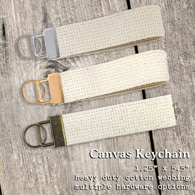 Feather - Canvas Key Fob