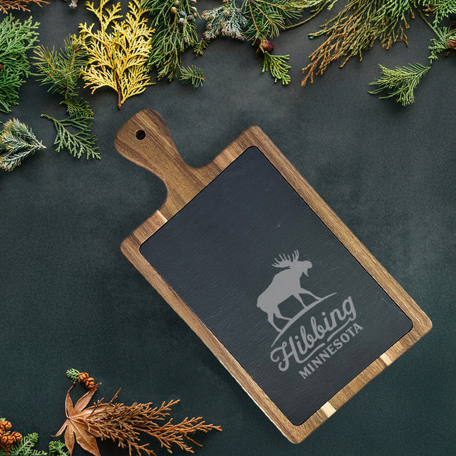 Moose Silhouette - Custom Slate Serving Board