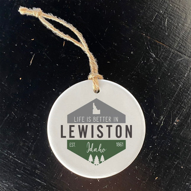 Life is Better w/ City, State - Custom Ornament