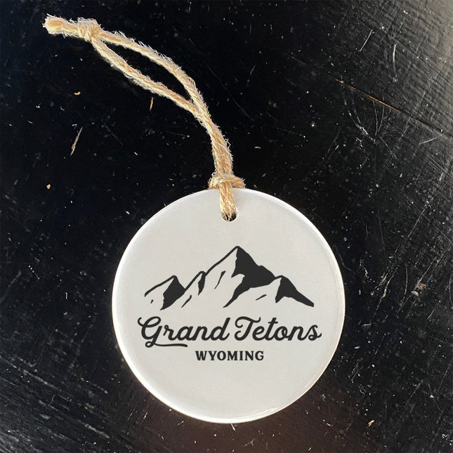 Mountain Silhouette w/ City, State - Custom Ornament