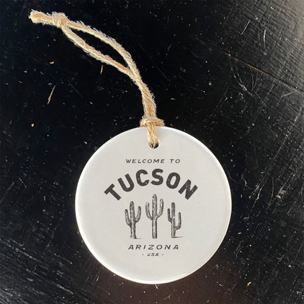 Saguaro Cactus w/ City, State - Custom Ornament