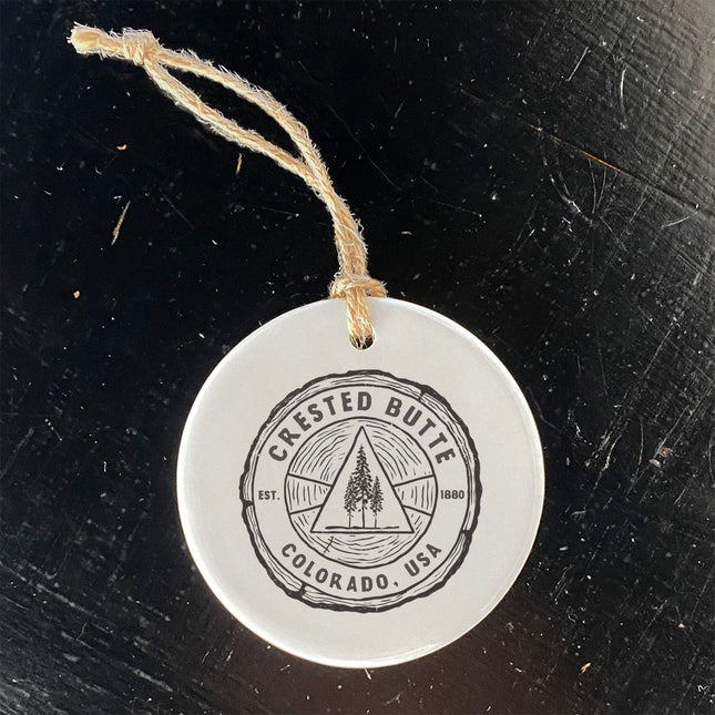 Tree Ring w/ City, State - Custom Ornament