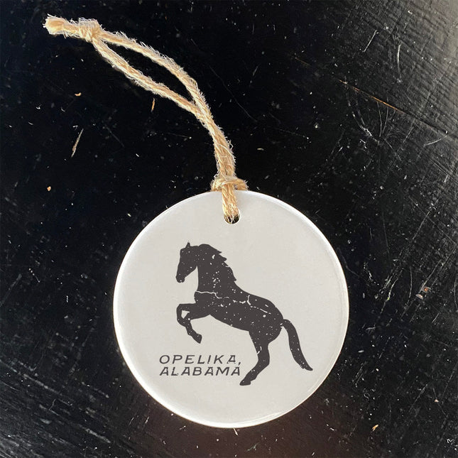 Horse Silhouette - Custom Ornament