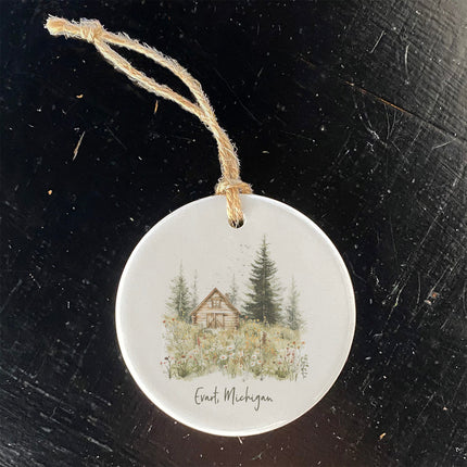 Spring Cabin - Custom Ornament