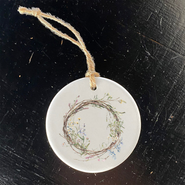 Wildflower Wreath - Spring Ornament