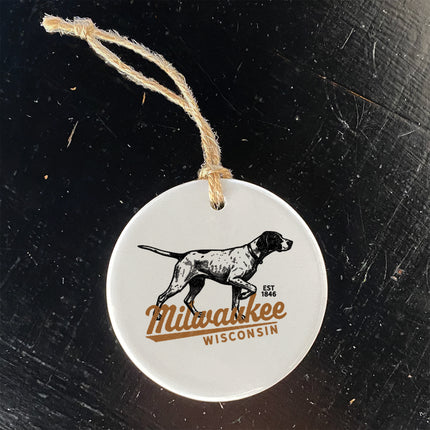 Vintage Pointer Logo - Custom Ornament