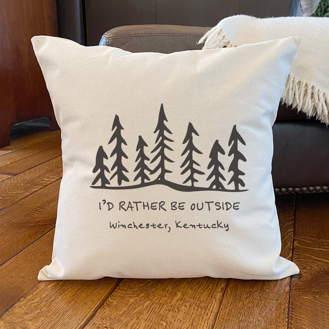 Northwoods Calling - Custom Square Canvas Pillow