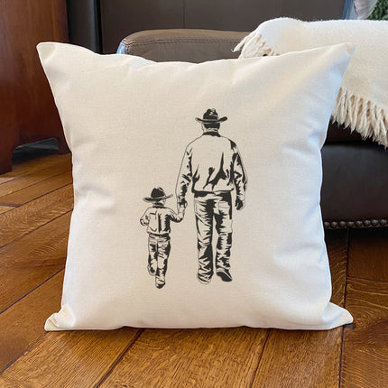 Just Like Dad - Father's Day Square Canvas Pillow