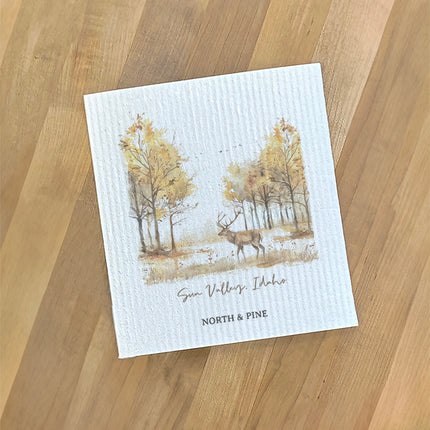 Early Fall Buck - Custom Swedish Dish Cloth