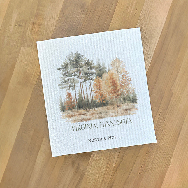 Tall Tree Forest - Custom Swedish Dish Cloth