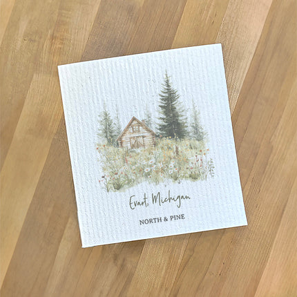 Spring Cabin - Custom Swedish Dish Cloth
