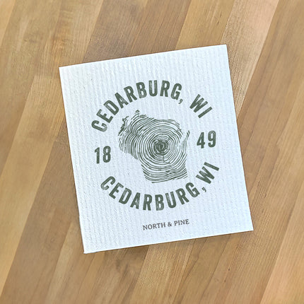 Tree Ring State - Custom Swedish Dish Cloth