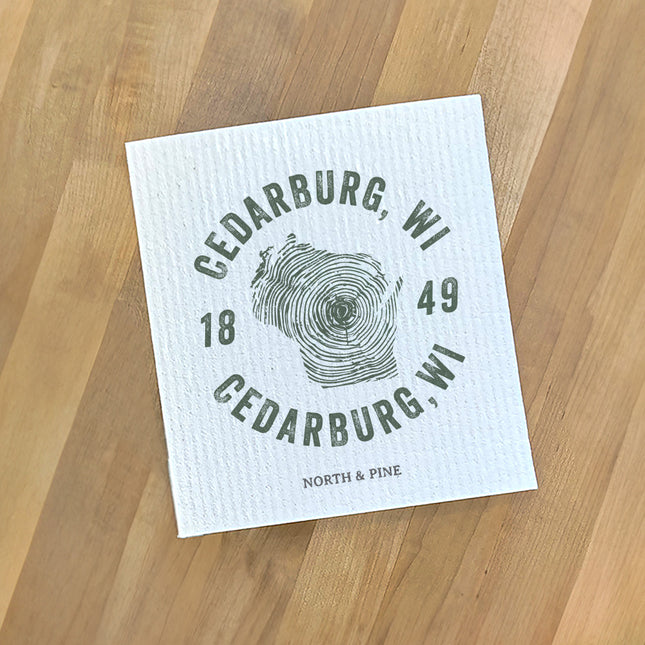 Tree Ring State - Custom Swedish Dish Cloth