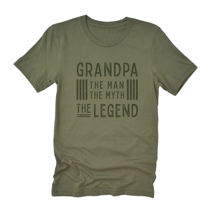 Grandpa The Legend - Father's Day Duo-Tone T-Shirt