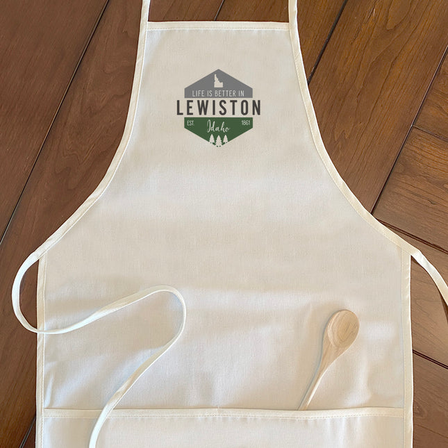 Life is Better w/ City, State - Custom Women's Apron