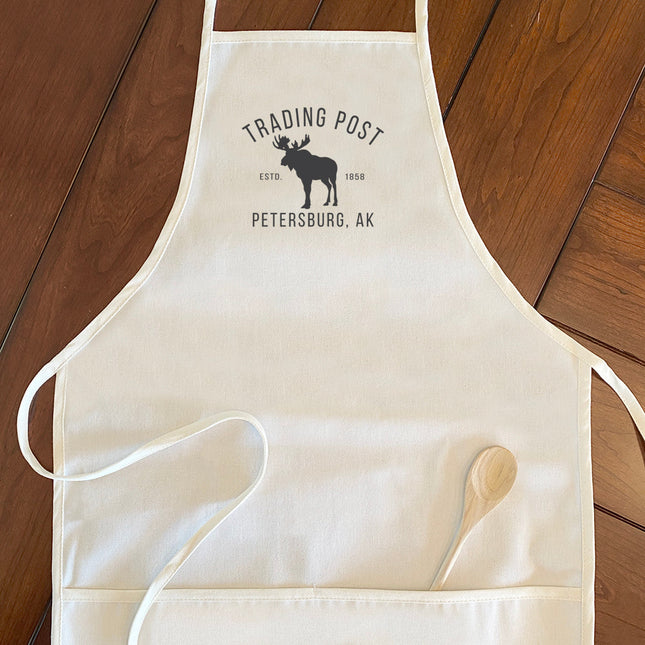 Trading Post w/ City, State - Custom Women's Apron