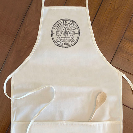 Tree Ring w/ City, State - Custom Women's Apron