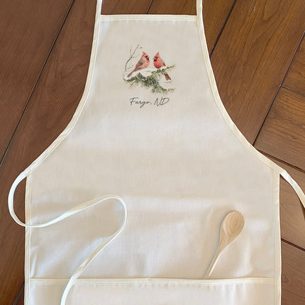 Winter Cardinals - Custom Women's Apron