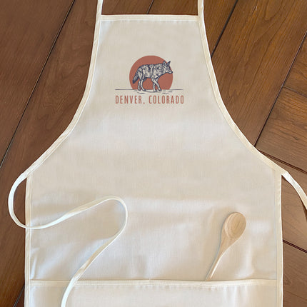 Coyote at Sunset - Custom Women's Apron