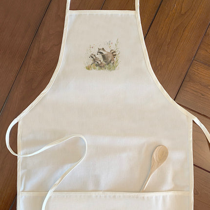 Raccoon Family - Spring Women's Apron