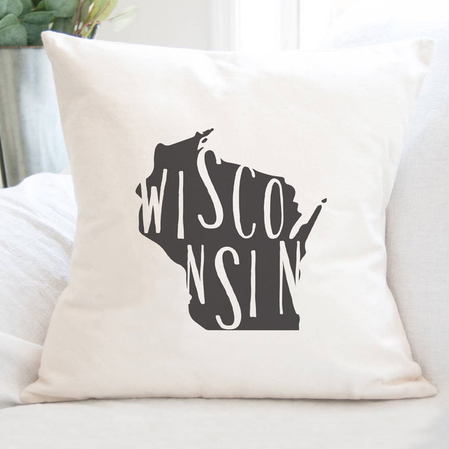 State Art (State Name) - Custom Square Canvas Pillow
