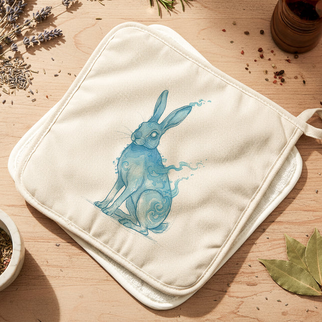 Magic Rabbit Illustration - Cotton Pot Holder