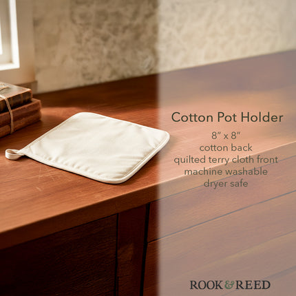 Open A Book & Watch Your Thoughts Take Flight - Cotton Pot Holder