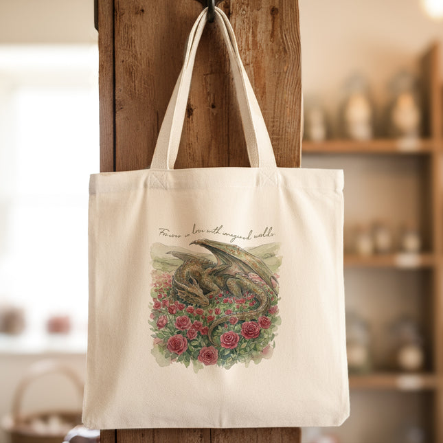 Forever in Love with Imagined Worlds - Canvas Tote Bag