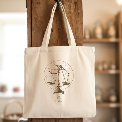 Vintage Zodiac Constellations - Canvas Tote Bag