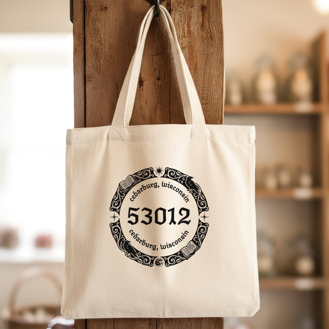 Fantasy Zipcode Stamp - Custom Canvas Tote Bag