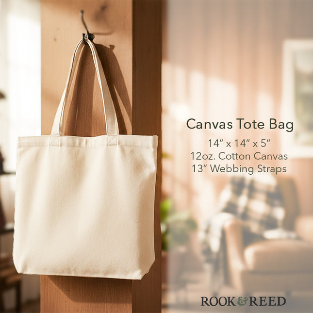 Open A Book & Watch Your Thoughts Take Flight - Canvas Tote Bag