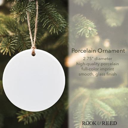 Vintage Blackletter Zipcode - Custom Ornament